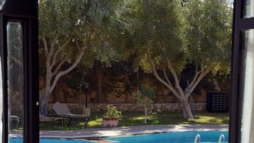 Piscine extérieure, piscine chauffée