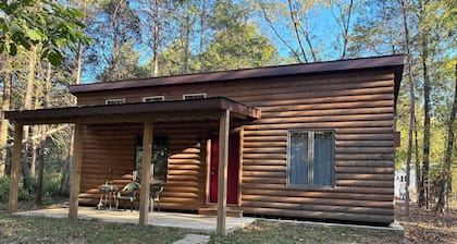 Visit this rustic cabin snuggled deep in the heart of the Shawnee Forest
