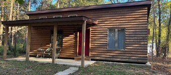Visit this rustic cabin snuggled deep in the heart of the Shawnee Forest