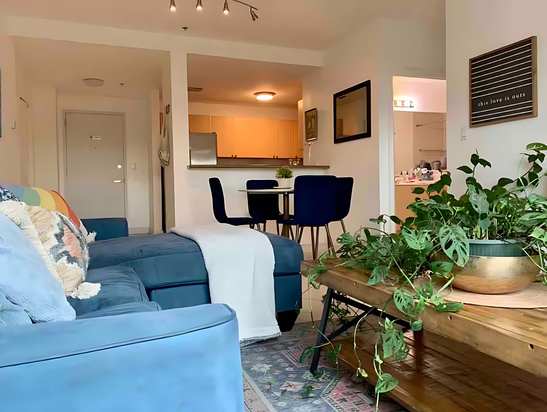 Apartemen, 1 Tempat Tidur Queen dengan tempat tidur Sofa, dapur | Tempat makan