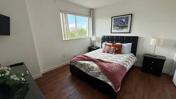 Blackout curtains, iron/ironing board, free WiFi