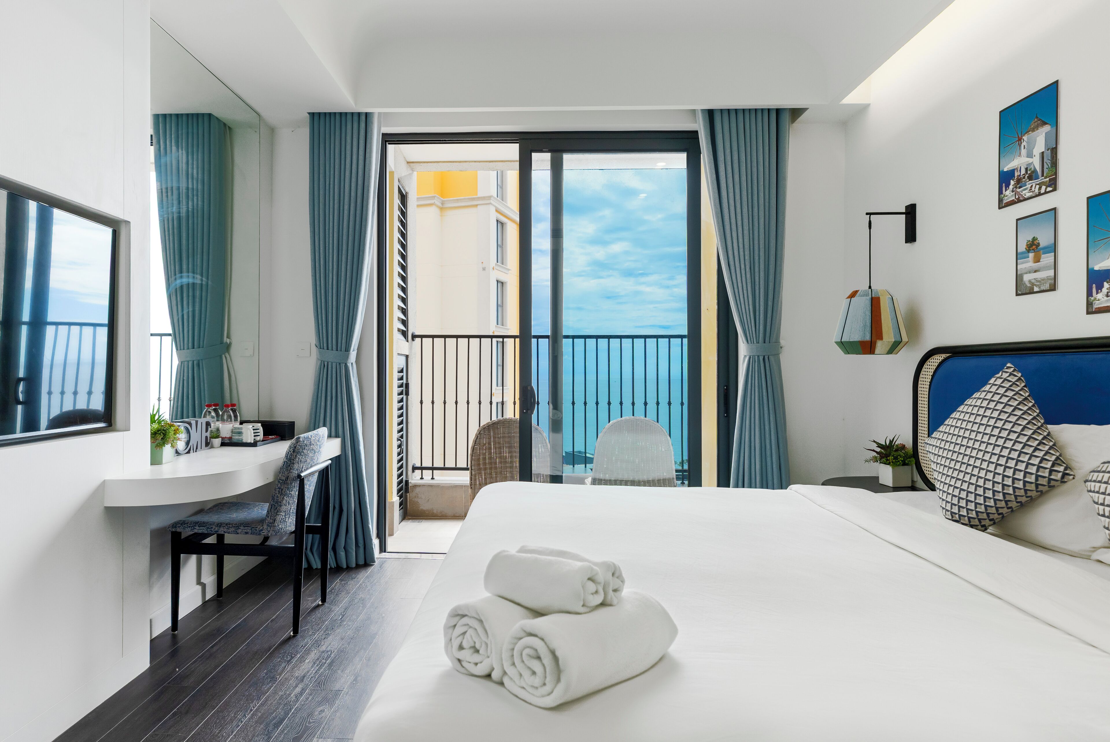 Studio Majestueux, balcon, vue océan | Vue sur la plage/l’océan