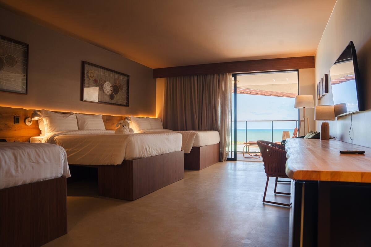 Superior com Banheira na Varanda - Vista Mar | Minibar, caja fuerte, cortinas opacas y wifi gratis