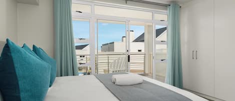 2 bedrooms, in-room safe, iron/ironing board, Internet