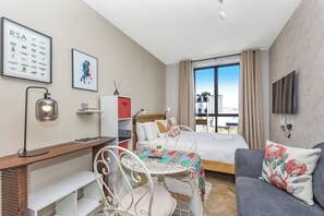 In-room safe, iron/ironing board, Internet, bed sheets