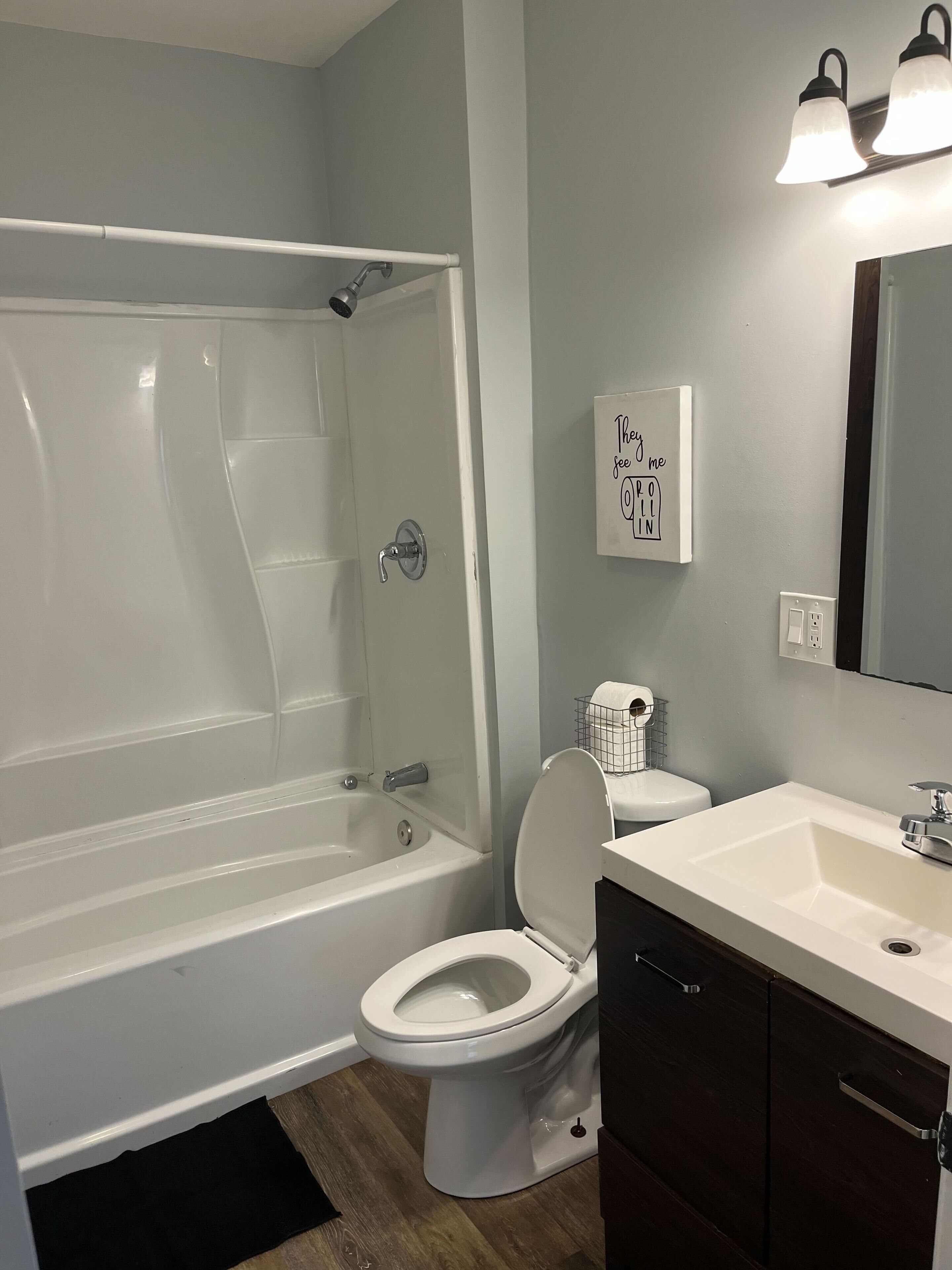 Towels, soap, toilet paper