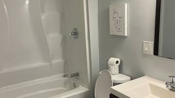 Towels, soap, toilet paper