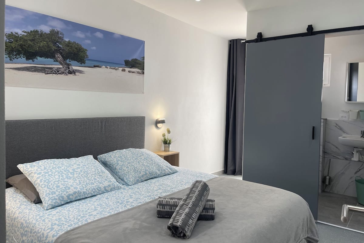 Deluxe Apartment #3, 1 King Bed, Kitchen, Garden View | In-room safe, blackout drapes, iron/ironing board, free WiFi