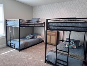 Desk, iron/ironing board, travel cot, free WiFi