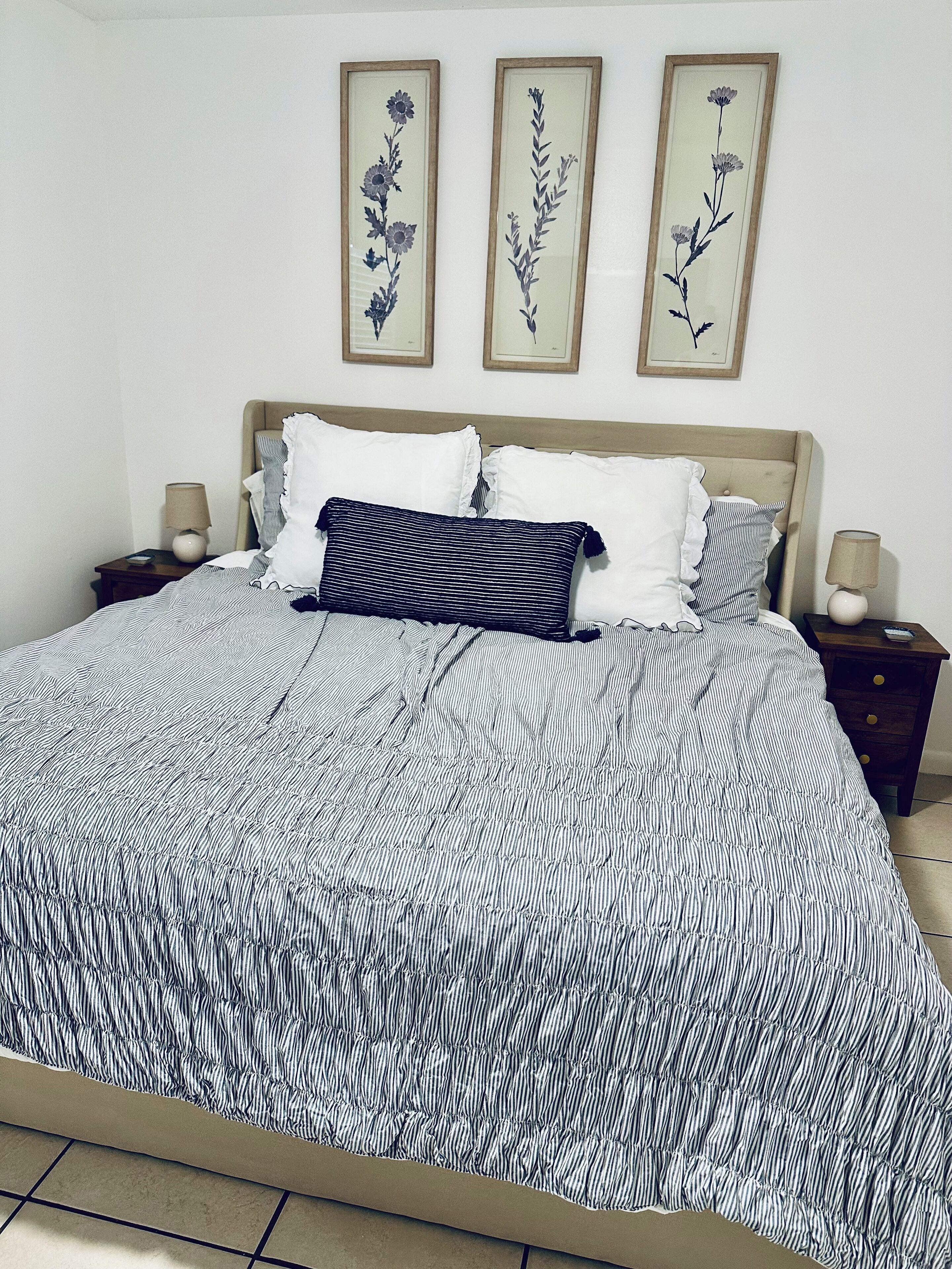 1 bedroom, internet, bed sheets