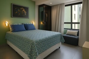 1 室のベッドルーム、WiFi、ベッドシーツ