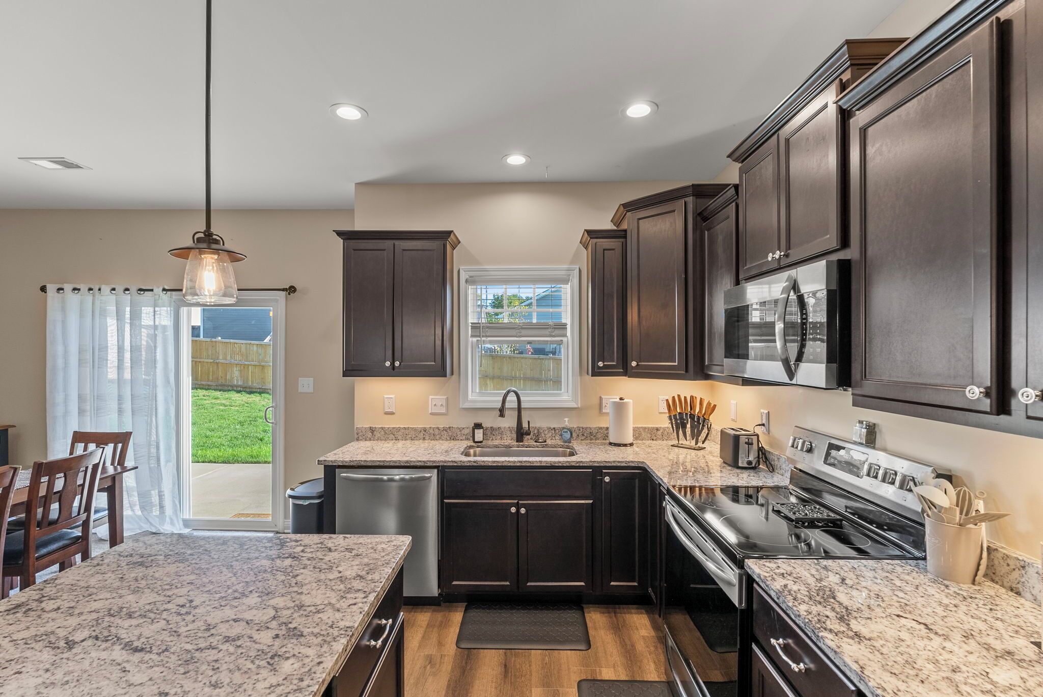 Microwave, oven, stovetop, dishwasher