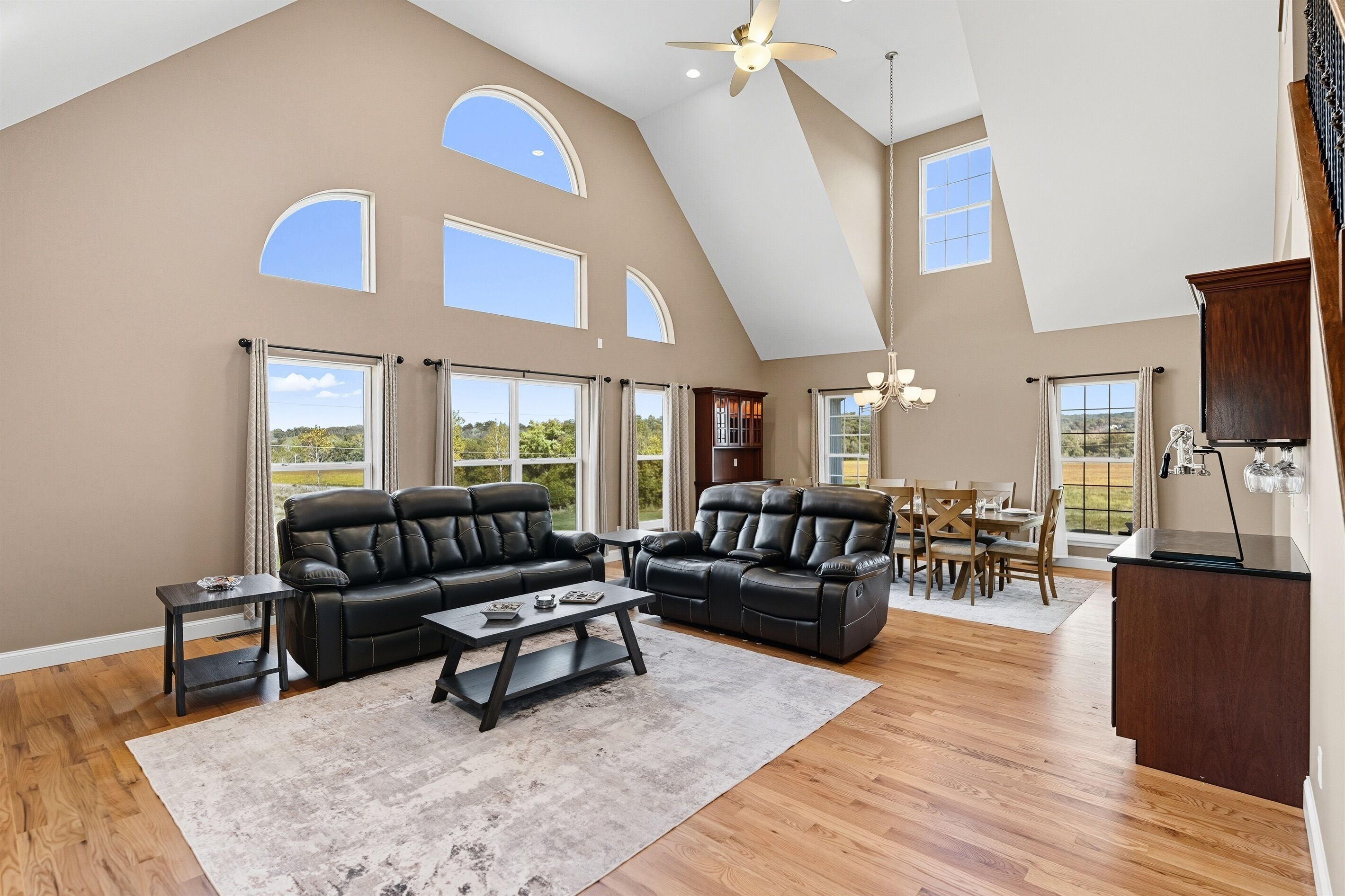 Smart TV, fireplace, foosball, table tennis