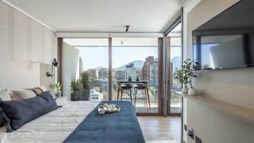 Apartment, 1 Bedroom | Desk, laptop workspace, iron/ironing board, free WiFi