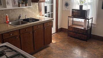 Microwave, oven, stovetop