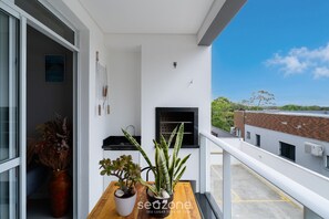Terrace/patio - Apart w/ Barbecue in Campeche Clc0104 (Florianópolis)