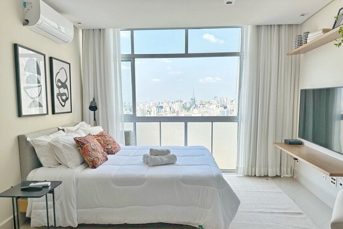 Apartamento standard | Ferros/tábuas de passar roupa, Wi-Fi de cortesia