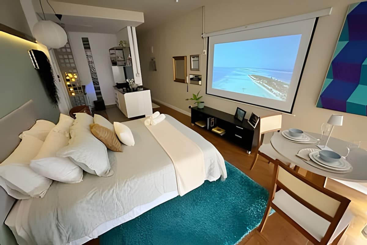 Apartamento standard | Ferros/tábuas de passar roupa, Wi-Fi de cortesia