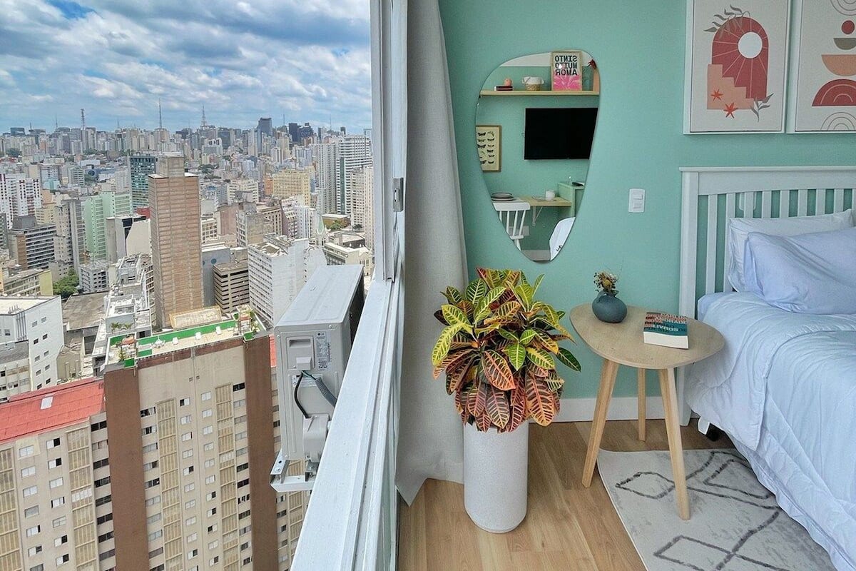 Apartamento standard | Ferros/tábuas de passar roupa, Wi-Fi de cortesia