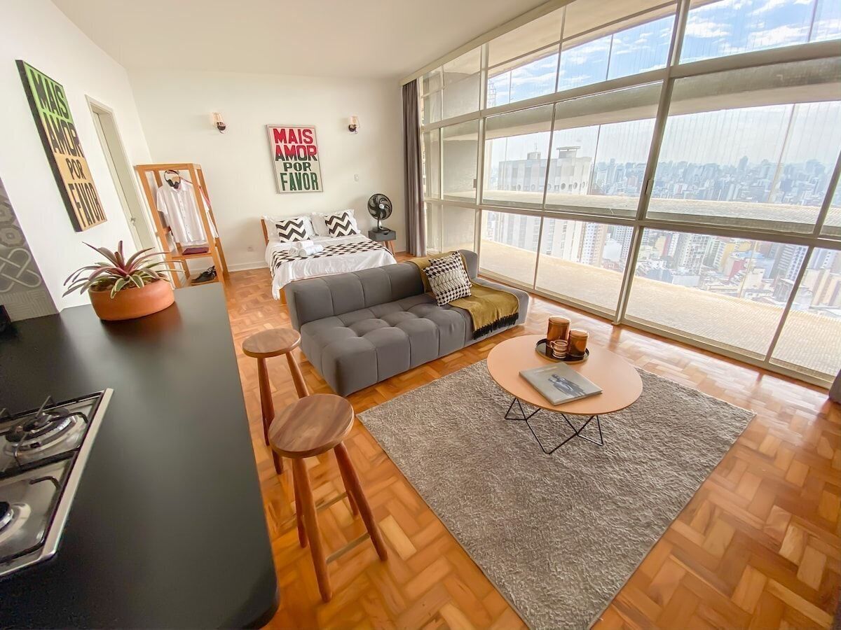 Apartamento standard | Ferros/tábuas de passar roupa, Wi-Fi de cortesia