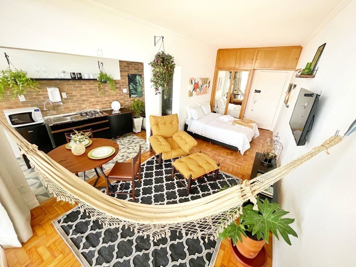 Apartamento standard | Ferros/tábuas de passar roupa, Wi-Fi de cortesia