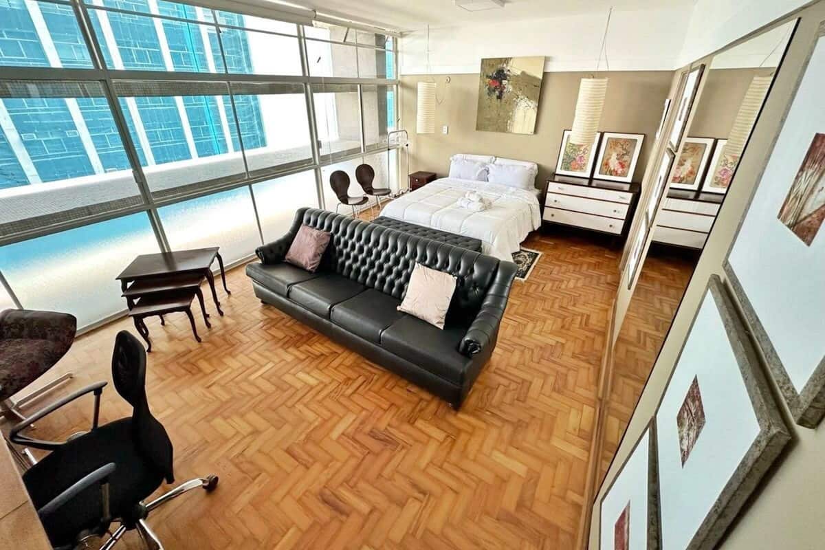 Studio Confort, 1 grand lit | Coin séjour