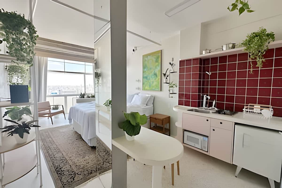 Apartamento standard | Ferros/tábuas de passar roupa, Wi-Fi de cortesia