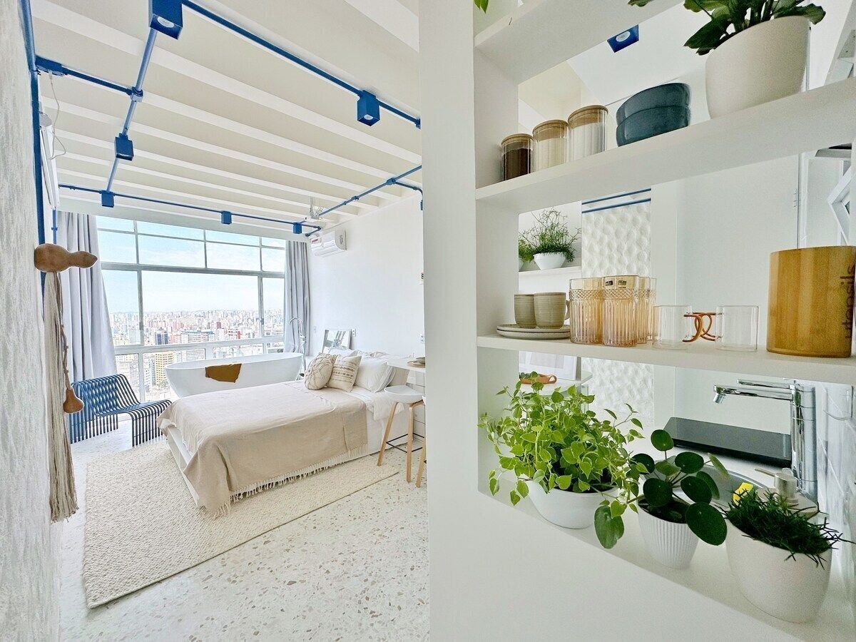 Apartamento standard | Ferros/tábuas de passar roupa, Wi-Fi de cortesia