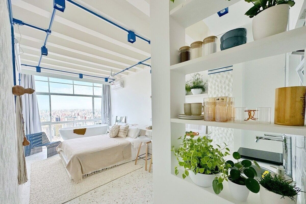 Apartamento standard | Ferros/tábuas de passar roupa, Wi-Fi de cortesia