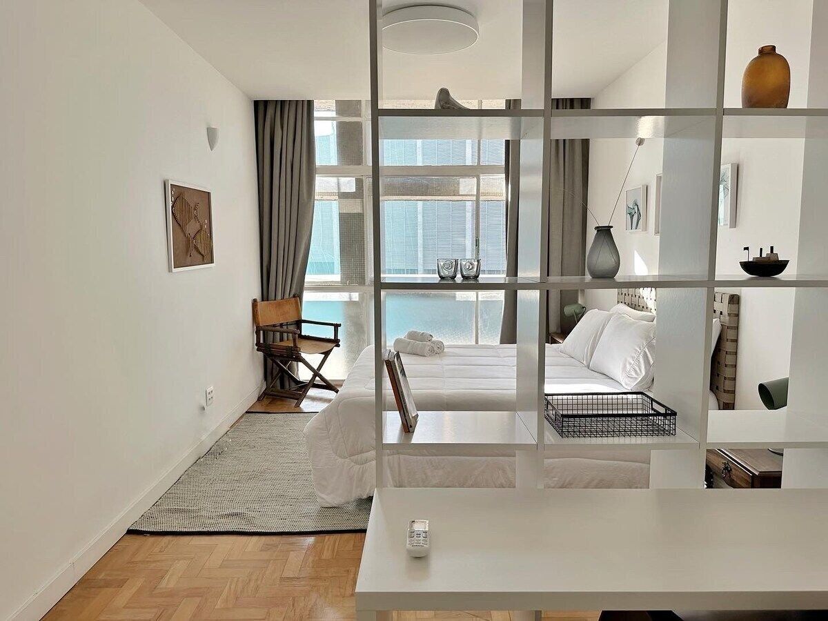 Apartamento standard | Ferros/tábuas de passar roupa, Wi-Fi de cortesia