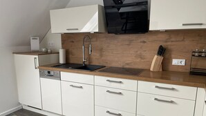 Private kitchen - Modern vacation apartment with style & comfort (Ovelgönne)