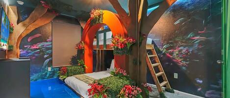 5 habitaciones, tabla de planchar con plancha, wifi y ropa de cama