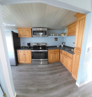 Microwave, oven, stovetop