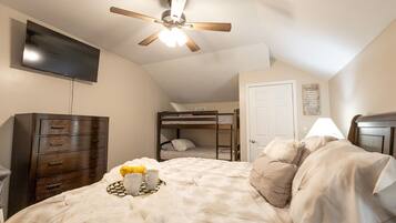 Premium bedding, down duvets, pillow-top beds, blackout curtains