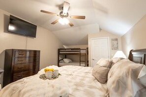 Premium bedding, down duvets, pillow-top beds, blackout curtains