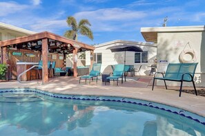 A heated pool