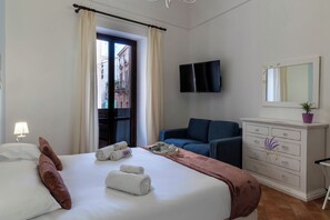 1 Schlafzimmer, Reisekinderbett, kostenloses WLAN, Bettwäsche