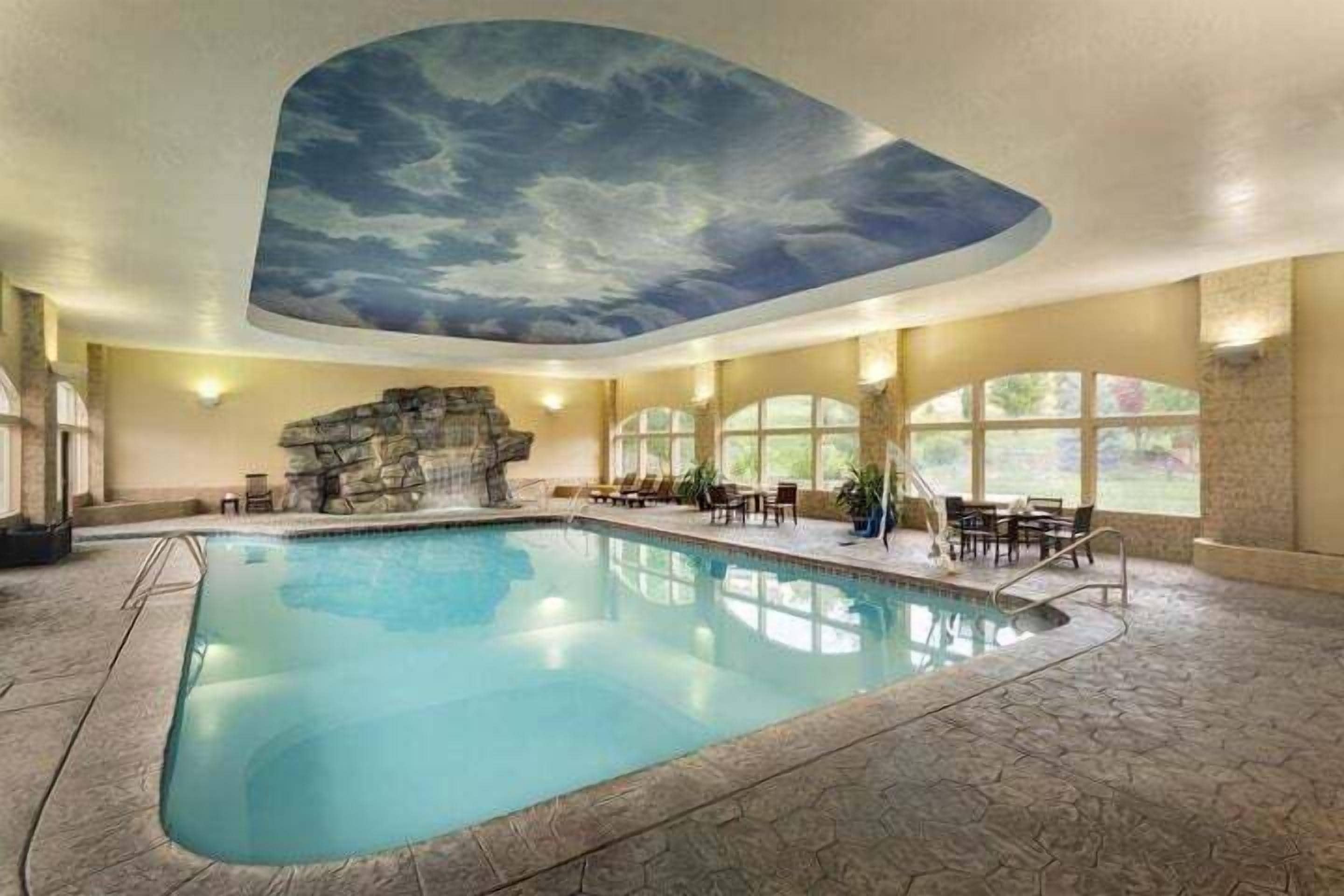 Indoor pool, a heated pool