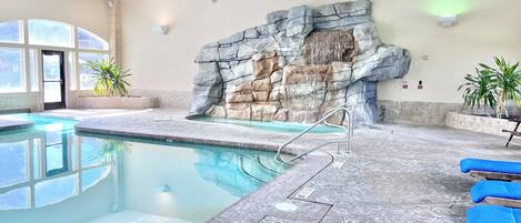 Indoor pool, a heated pool