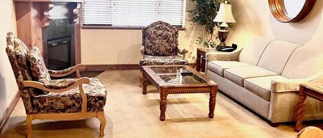 Smart-tv och eldstad