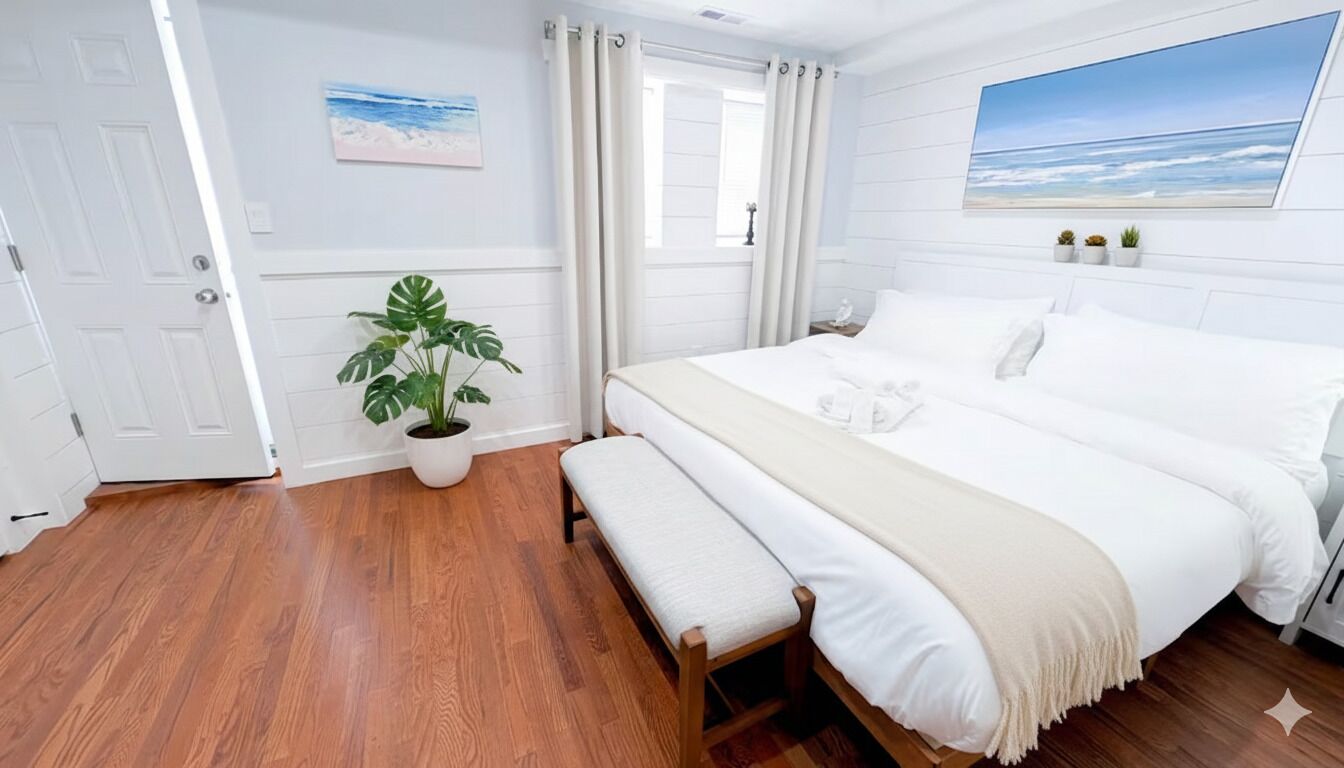 1 habitación, tabla de planchar con plancha, wifi gratis y ropa de cama 