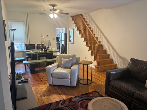 Here's a wonderful 3-bedroom brickhouse with AC in charming Wilmington, Delaware