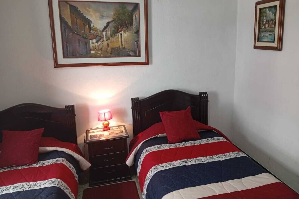 Family Double Room, Courtyard View | Desk, laptop workspace, blackout drapes, soundproofing