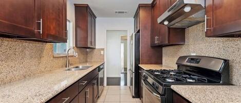 Microwave, oven, stovetop, dishwasher