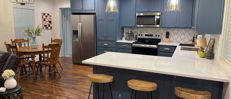 Microwave, oven, stovetop, dishwasher