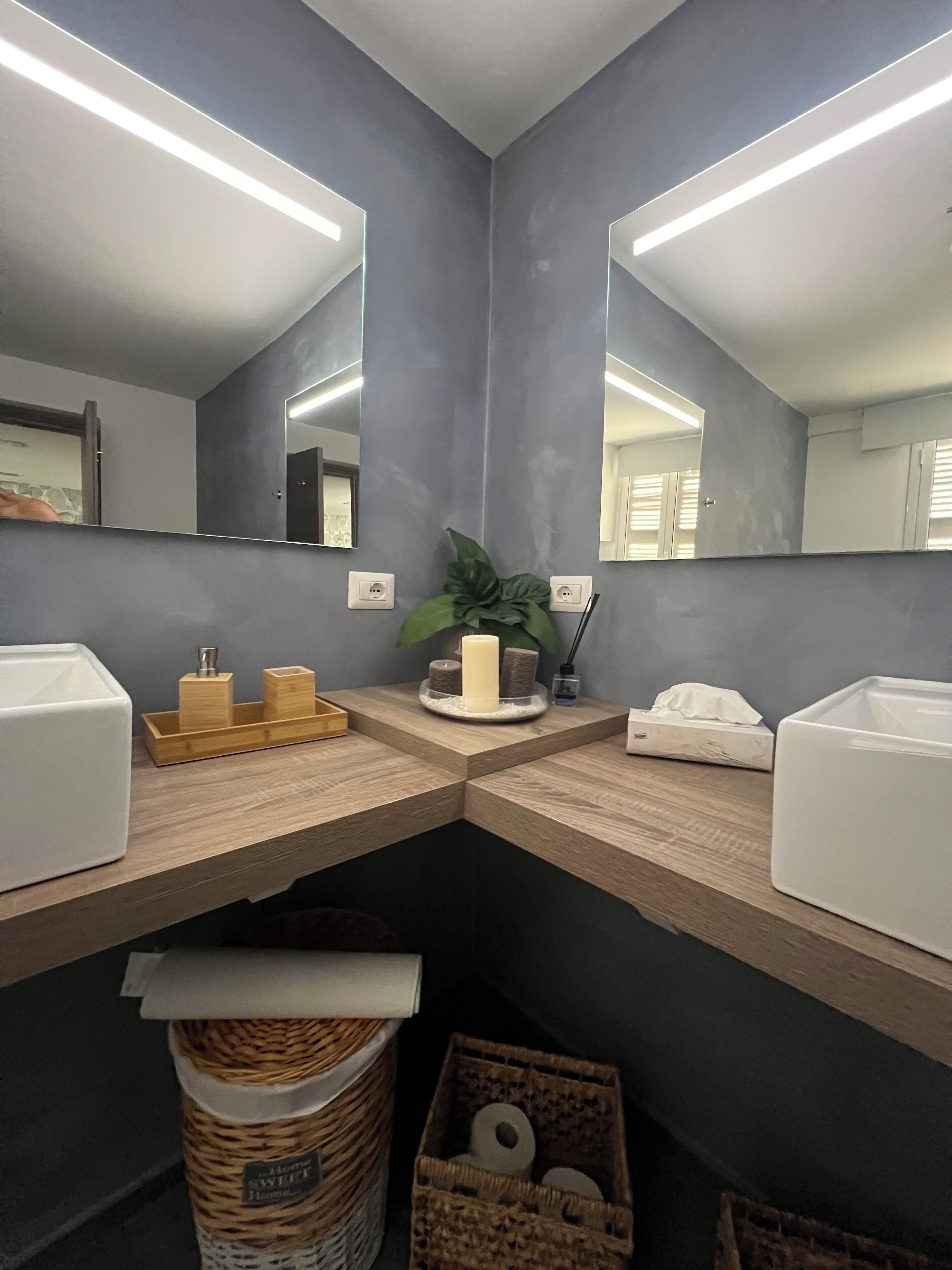 Asciugacapelli, asciugamani, sapone, shampoo