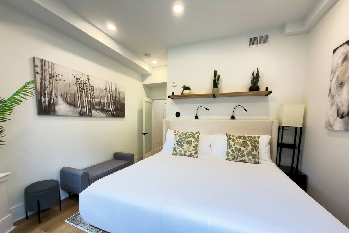 Studio Deluxe, 1 très grand lit et 1 canapé-lit | Couette en duvet, décor unique, ameublement unique