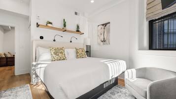 Apartment, 1 Bedroom, City View | Down comforters, individually decorated, individually furnished