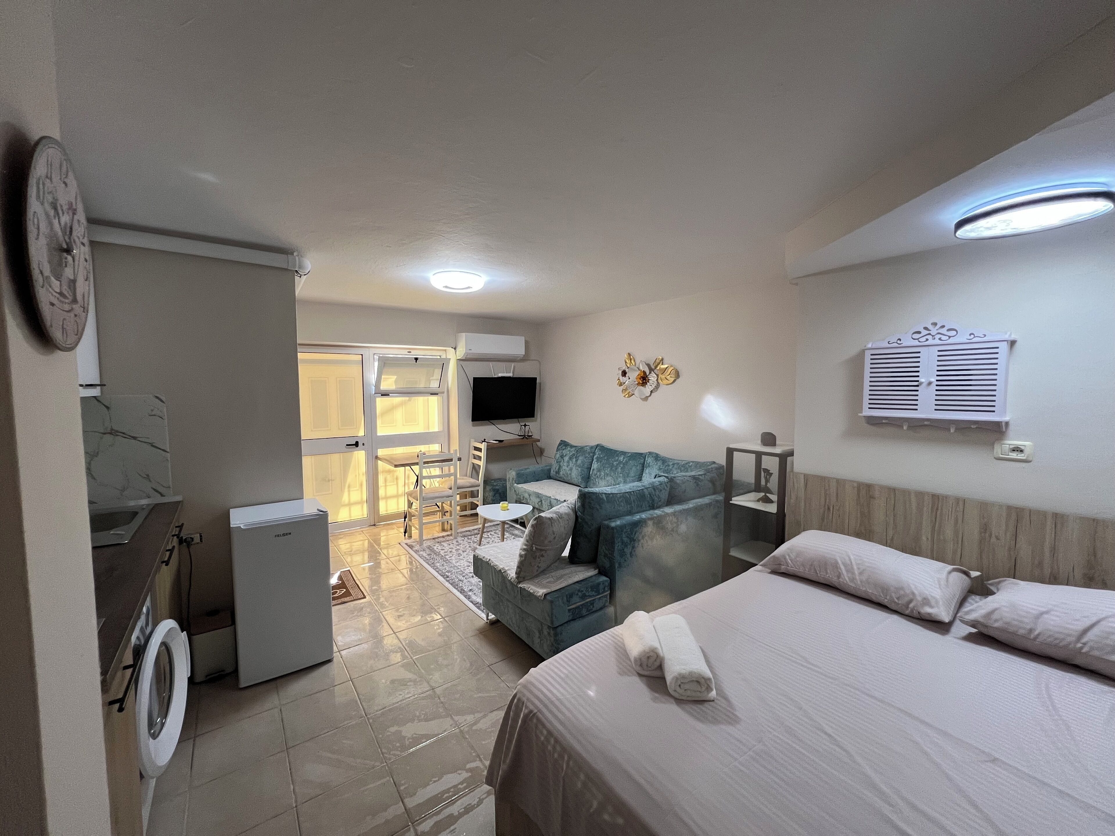 1 間睡房、熨斗/熨衫板、Wi-Fi、床單