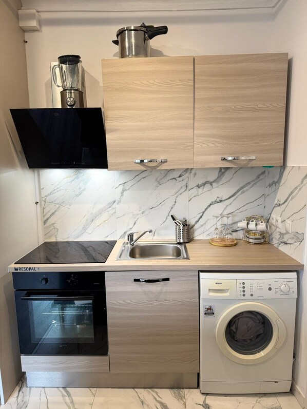 Microwave, oven, stovetop